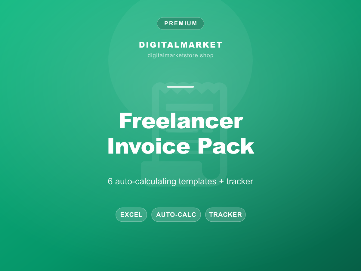 Freelancer Invoice Pack cover