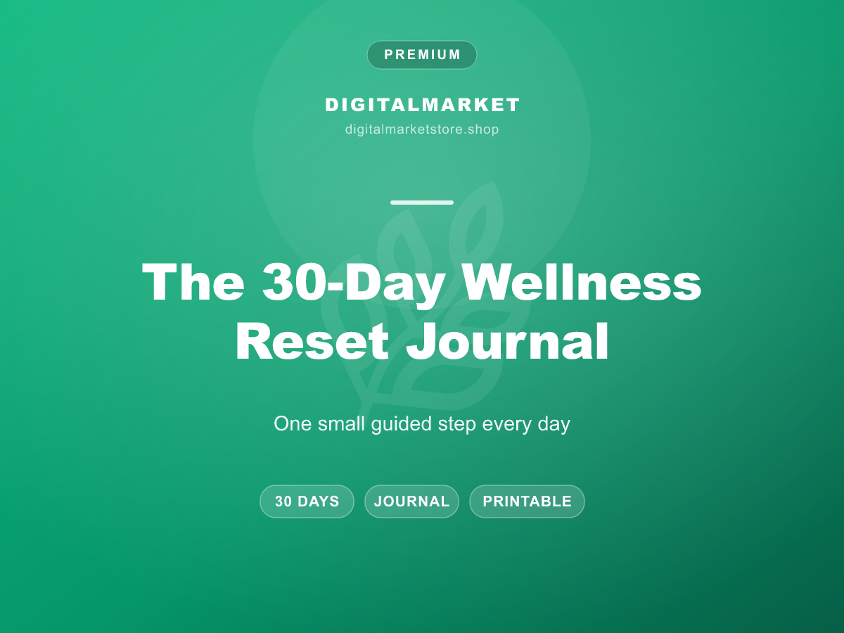 The 30-Day Wellness Reset Journal cover